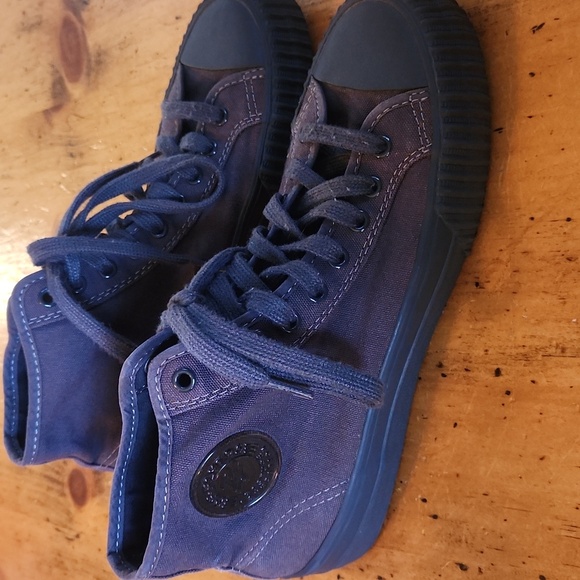 P.F. Flyers Other - PF Flyers Black High Top Lace Up Shoes Mens 8, Womens 9.5